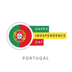 Happy Portugal Independence Day Vector Template Design Illustrator