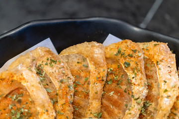 deep fried salmon belly