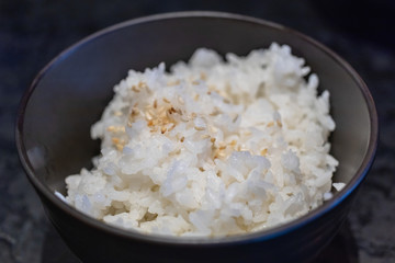 japanese rice with sesame