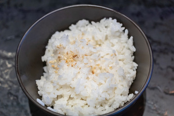 japanese rice with sesame