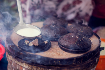 Vietnamese small rice pancake - Traditional food of Vietnam