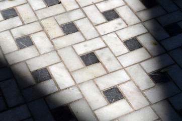 Black and White Floor Tile on Mott Street 1