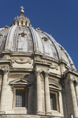 Fototapeta na wymiar St Peter's basilica in Vatican City, Rome