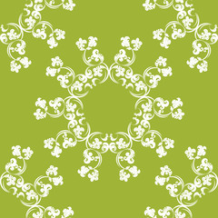 Floral seamless pattern leaves