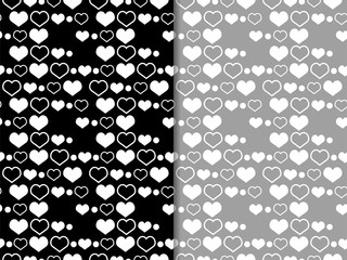 seamless abstract pattern with hearts