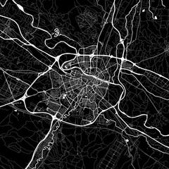 Area map of Zaragoza, Spain