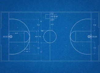 basketball court Architect Blueprint