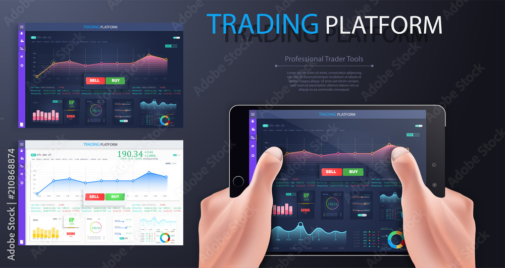 Poster data analysis, statistics collection. infographic dashboard template with flat design graphs and pie