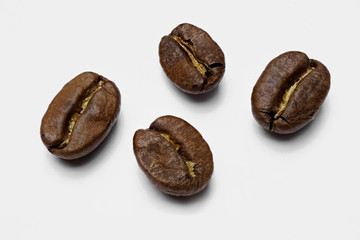 coffee beans isolated