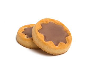 cookies with chocolate isolated