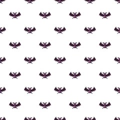 Bat pattern seamless repeat in cartoon style vector illustration