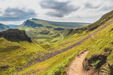 Naklejka premium The paths of Quiraing