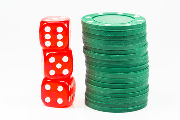 Dice and gambling for money.