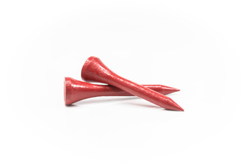  Plastic Tees for golf on white backgrow