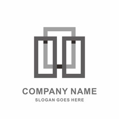 Monogram Letter T Geometric Square Space Cube Architecture Construction Business Company Stock Vector Logo Design Template