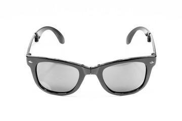 Fashion Sunglasses with black Goggles on White Background