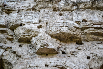 Ancient Roman stone background, Roman concrete, Rome.