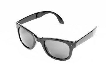 Fashion Sunglasses with black Goggles on White Background