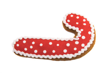 ginger christmas cookies isolated