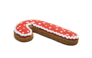 ginger christmas cookies isolated