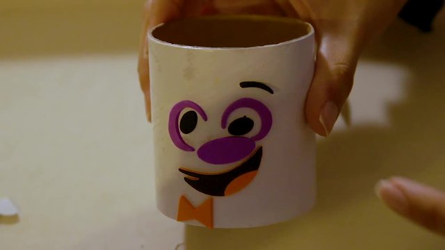 Video Of A Young Toddler Boy Making Spooky Halloween Crafts With His Mom At Their Living Room Table