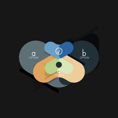 Flat design geometric infographics, arrow shape vector sticker or label, price tags, offer promotion badge, icon design, paper style layout for data graphic visualization step by step process, for