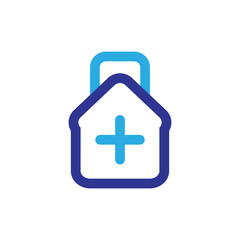 Obraz premium Home medical pack logo