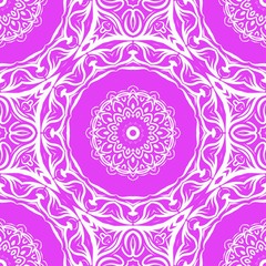 Unique, abstract floral color pattern. Seamless vector illustration. For design, wallpaper, background, print