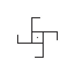 rotation G letter logo