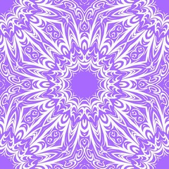 Floral Geometric Pattern with hand-drawing Mandala. Vector super illustration. For fabric, textile, bandana, scarg, print
