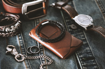 black braided leather bracelet