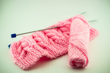  Hand knitting wool pink thread for knitting and knitting