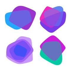 Set of colorful abstract backgrounds