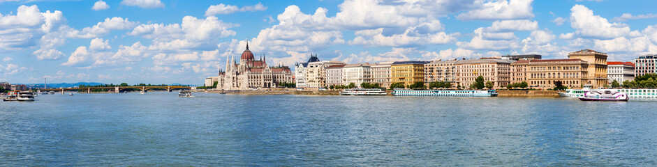 Parliament on the Danube in Budapest, Hungary
