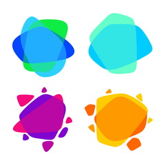 Set of colorful abstract backgrounds