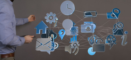 device media in hand