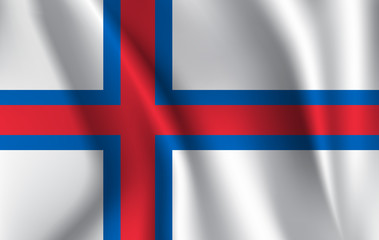 Flag of Faroe Islands - illustration