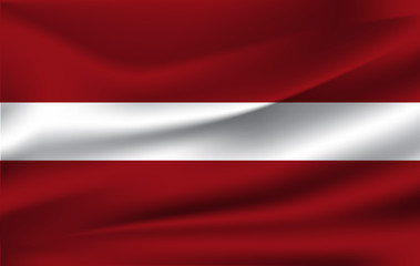 3D Waving Flag of Latvia