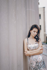 Fototapeta premium beautiful girl on the street