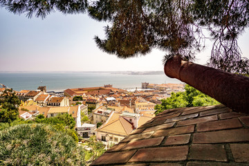 View on lisbon from Castelo de Sao Jorge.