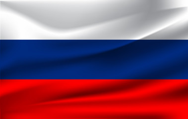 Fototapeta premium Russian Federation Flag background