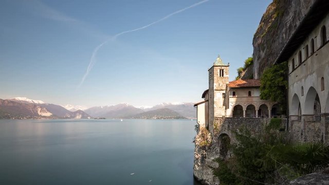 4K Timelapse Lago Maggiore Convent Eremo