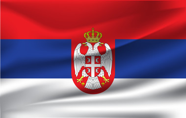 Waving flag of Serbia, 