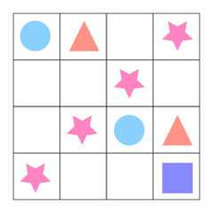 Counting Game for Preschool Children. Mathematics task. How many objects. Learning mathematics, numbers, logic.