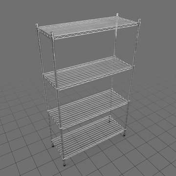 Tiered industrial shelves