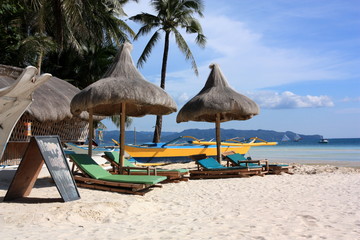 Resort on Boracay beach, Philippines
