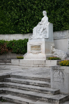 Monument Of Empress Elisabeth Of Austria In Volksgarten Vienna