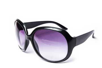 stylish sunglasses on a white background
