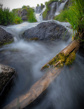 On the river at Cline Falls