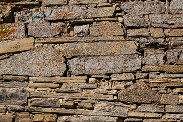 wall of the old house. Textured background